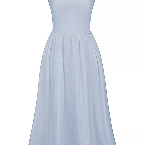HOUSE OF CB 'Lolita' Soft Blue Corset Sundress Midi - Picture 3 of 7